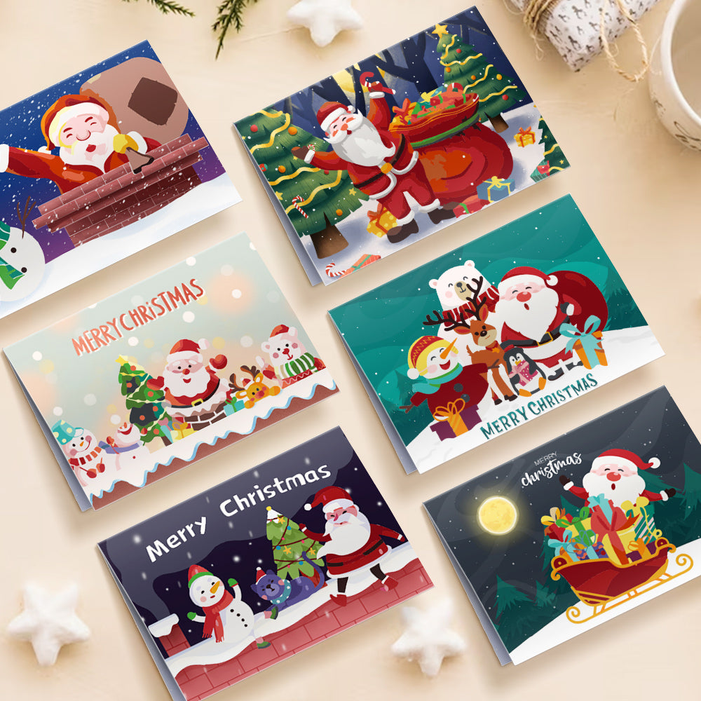 Paint by numbers 6 Pack DIY Christmas Cards - Series 5