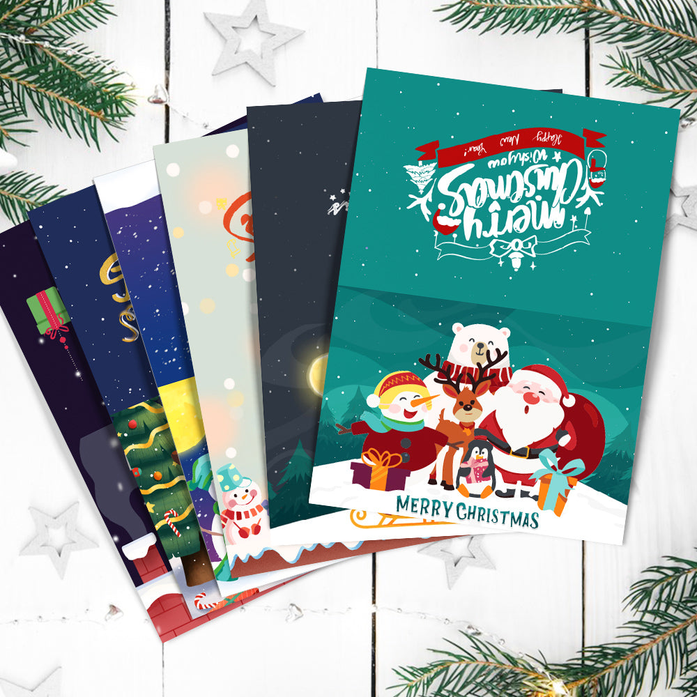 Paint by numbers 6 Pack DIY Christmas Cards - Series 5
