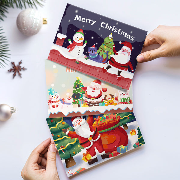 Paint by numbers 6 Pack DIY Christmas Cards - Series 5