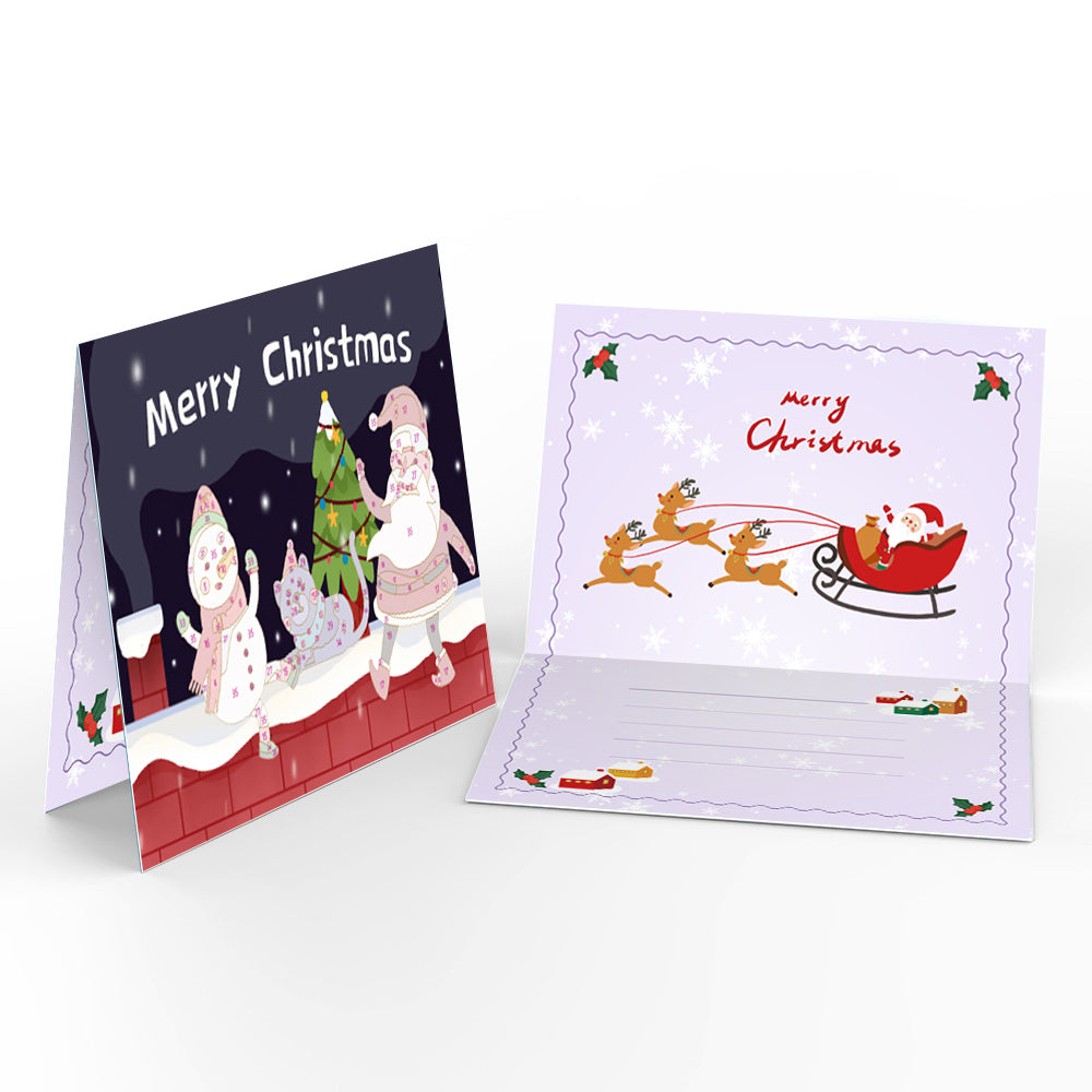 Paint by numbers 6 Pack DIY Christmas Cards - Series 5