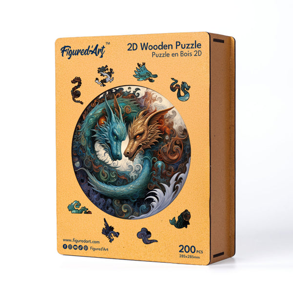 Wooden Puzzle - Dual Dragons