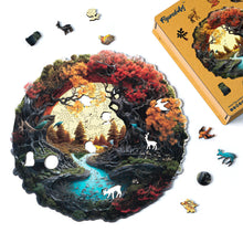 Load image into Gallery viewer, Wooden Puzzle - Autumn River