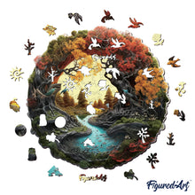 Load image into Gallery viewer, Wooden Puzzle - Autumn River