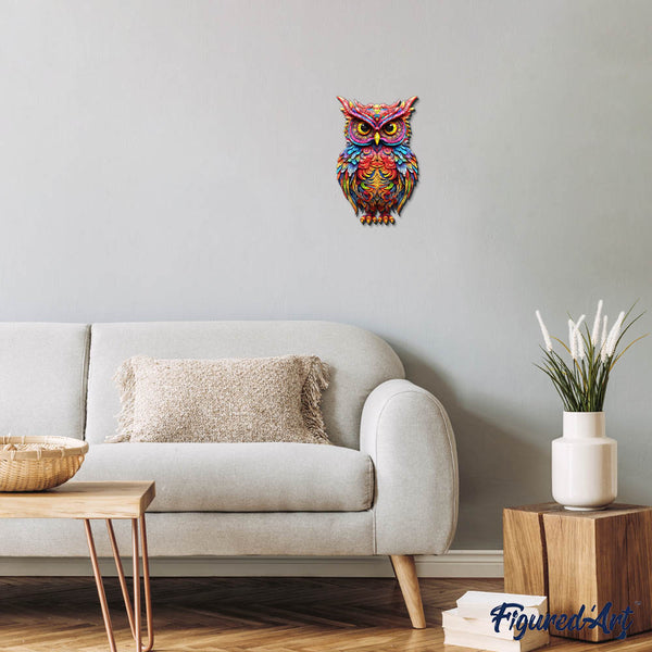 Wooden Puzzle - Radiant Owl
