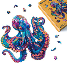 Load image into Gallery viewer, Wooden Puzzle - Colorful Octopus