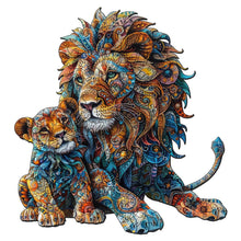 Load image into Gallery viewer, Wooden Puzzle - Lion and Cub