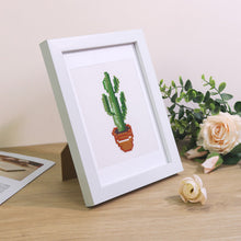 Load image into Gallery viewer, Gem Painting Wooden Frame White Rectangle