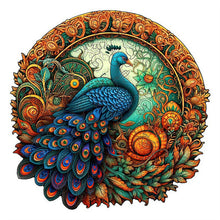 Load image into Gallery viewer, Wooden Puzzle - Peacock Leaves