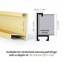 Load image into Gallery viewer, DIY Aluminum Frame - 50×65cm (20×26in) inner frame Golden