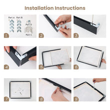 Load image into Gallery viewer, DIY Aluminum Frame - 40×50cm (16×20in) inner frame Black