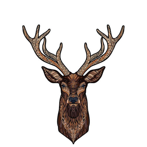 Wooden Puzzle - Stag Bust