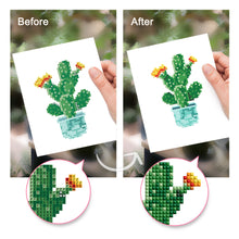 Load image into Gallery viewer, Mini Diamond Painting 6&quot;x8&quot; (4 pieces) - Garden Gems: Mini Succulent