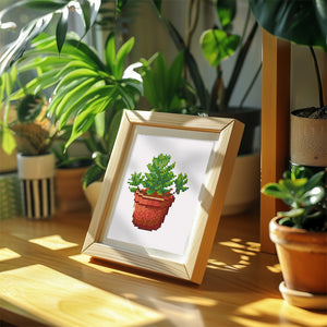 mini diamond succulent Mini Diamond Painting 6"x8" (4 pieces)