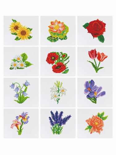 Gem Painting Art kit - Flowers series