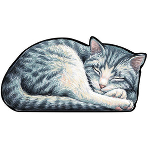 Wooden Puzzle - Sleepy Kitten