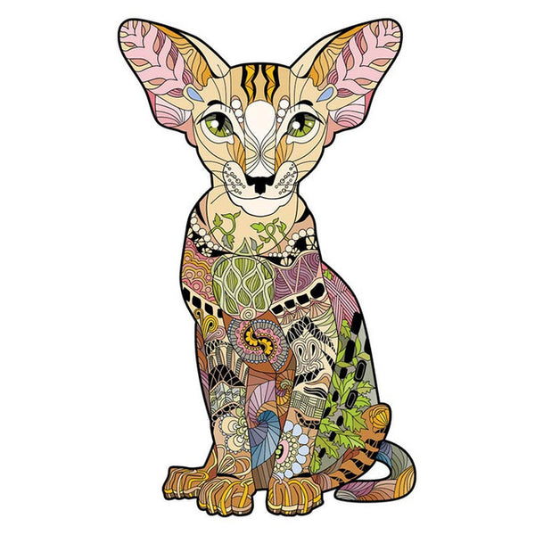 Wooden Puzzle - Sphinx Cat