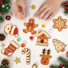 Load image into Gallery viewer, Paint by Numbers Christmas Ornaments - Gingerbread Holiday Kit