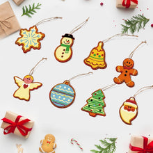 Load image into Gallery viewer, Paint by Numbers Christmas Ornaments - Snowman Angel Tree Kit Figured'Art