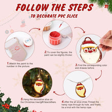 Load image into Gallery viewer, Paint by Numbers Christmas Ornaments - Snowman Angel Tree Kit