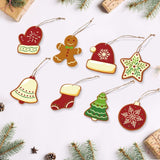 Paint by Numbers Christmas Ornaments - Winter Mittens Hats Kit Figured'Art