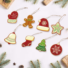 Load image into Gallery viewer, Paint by Numbers Christmas Ornaments - Winter Mittens Hats Kit Figured'Art