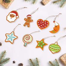 Load image into Gallery viewer, Paint by Numbers Christmas Ornaments - Moon Star Heart Kit Figured'Art