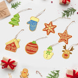 Paint by Numbers Christmas Ornaments - Star House Reindeer Tree Kit Figured'Art