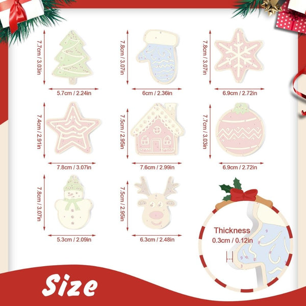 Paint by Numbers Christmas Ornaments - Star House Reindeer Tree Kit