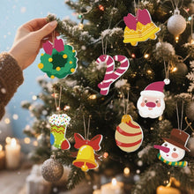 Load image into Gallery viewer, Paint by Numbers Christmas Ornaments - Bells Wreath Kit