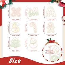 Load image into Gallery viewer, Paint by Numbers Christmas Ornaments - XMAS Letters Kit
