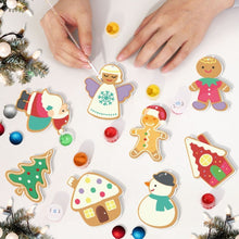 Load image into Gallery viewer, Paint by Numbers Christmas Ornaments - Santa Snowman Kit
