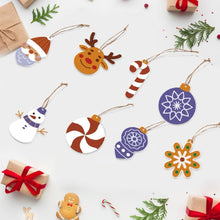 Load image into Gallery viewer, Paint by Numbers Christmas Ornaments - Snowflake Baubles Kit Figured'Art
