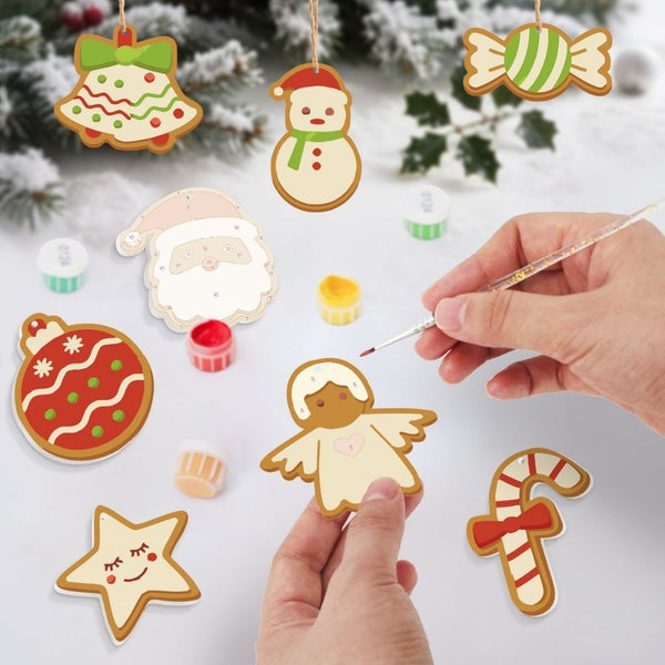 Paint by Numbers Christmas Ornaments - Bells Angel Candy Kit