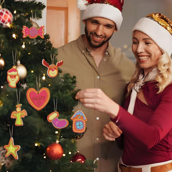 Paint by Numbers Christmas Ornaments - Merry Heart House Reindeer Kit