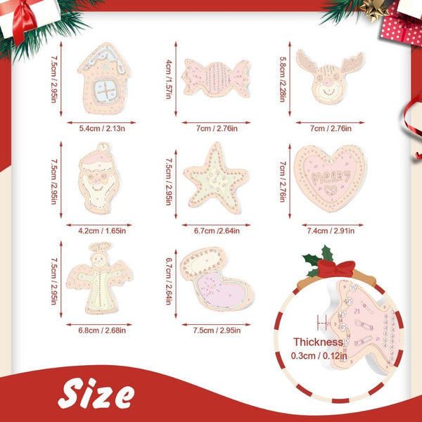 Paint by Numbers Christmas Ornaments - Merry Heart House Reindeer Kit