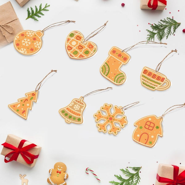 Paint by Numbers Christmas Ornaments - Bell Stocking Snowflake Kit Figured'Art