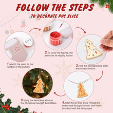 Load image into Gallery viewer, Paint by Numbers Christmas Ornaments - Bell Stocking Snowflake Kit