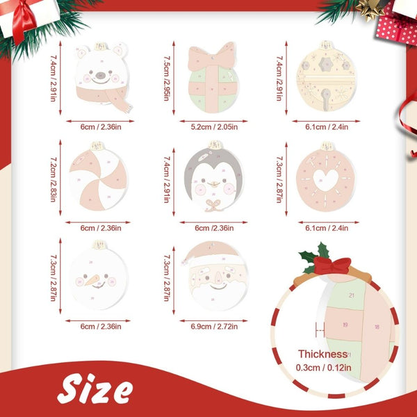 Paint by Numbers Christmas Ornaments - Polar Bear Penguin Santa Kit