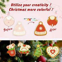 Load image into Gallery viewer, Paint by Numbers Christmas Ornaments - Hat Mittens Tree Horse Kit