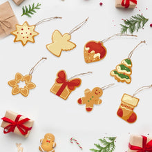 Load image into Gallery viewer, Paint by Numbers Christmas Ornaments - Star Tree Gift Gingerbread Kit Figured'Art
