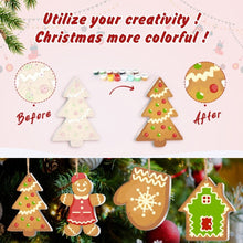 Load image into Gallery viewer, Paint by Numbers Christmas Ornaments - Gingerbread Treats &amp; Snowflakes Kit