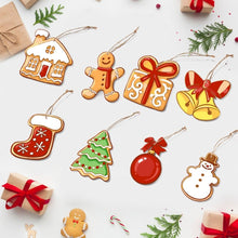 Load image into Gallery viewer, Paint by Numbers Christmas Ornaments - Snowman &amp; Gingerbread Joy Kit Figured'Art