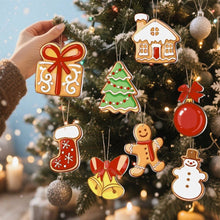 Load image into Gallery viewer, Paint by Numbers Christmas Ornaments - Snowman &amp; Gingerbread Joy Kit