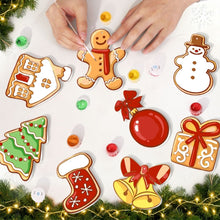 Load image into Gallery viewer, Paint by Numbers Christmas Ornaments - Snowman &amp; Gingerbread Joy Kit