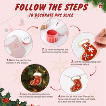 Load image into Gallery viewer, Paint by Numbers Christmas Ornaments - Snowman &amp; Gingerbread Joy Kit