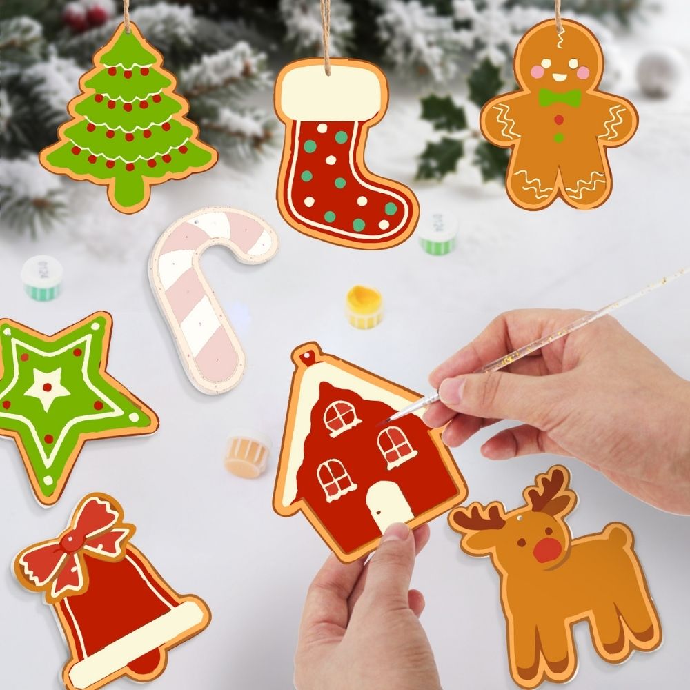 Paint by Numbers Christmas Ornaments - Peppermint Treats Kit