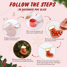 Load image into Gallery viewer, Paint by Numbers Christmas Ornaments - Peppermint Treats Kit