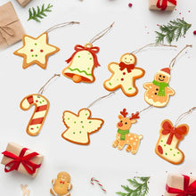 Load image into Gallery viewer, Paint by Numbers Christmas Ornaments - Angel Wings &amp; Stars Kit Figured'Art