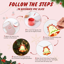 Load image into Gallery viewer, Paint by Numbers Christmas Ornaments - Angel Wings &amp; Stars Kit