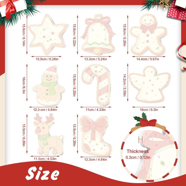 Paint by Numbers Christmas Ornaments - Angel Wings & Stars Kit